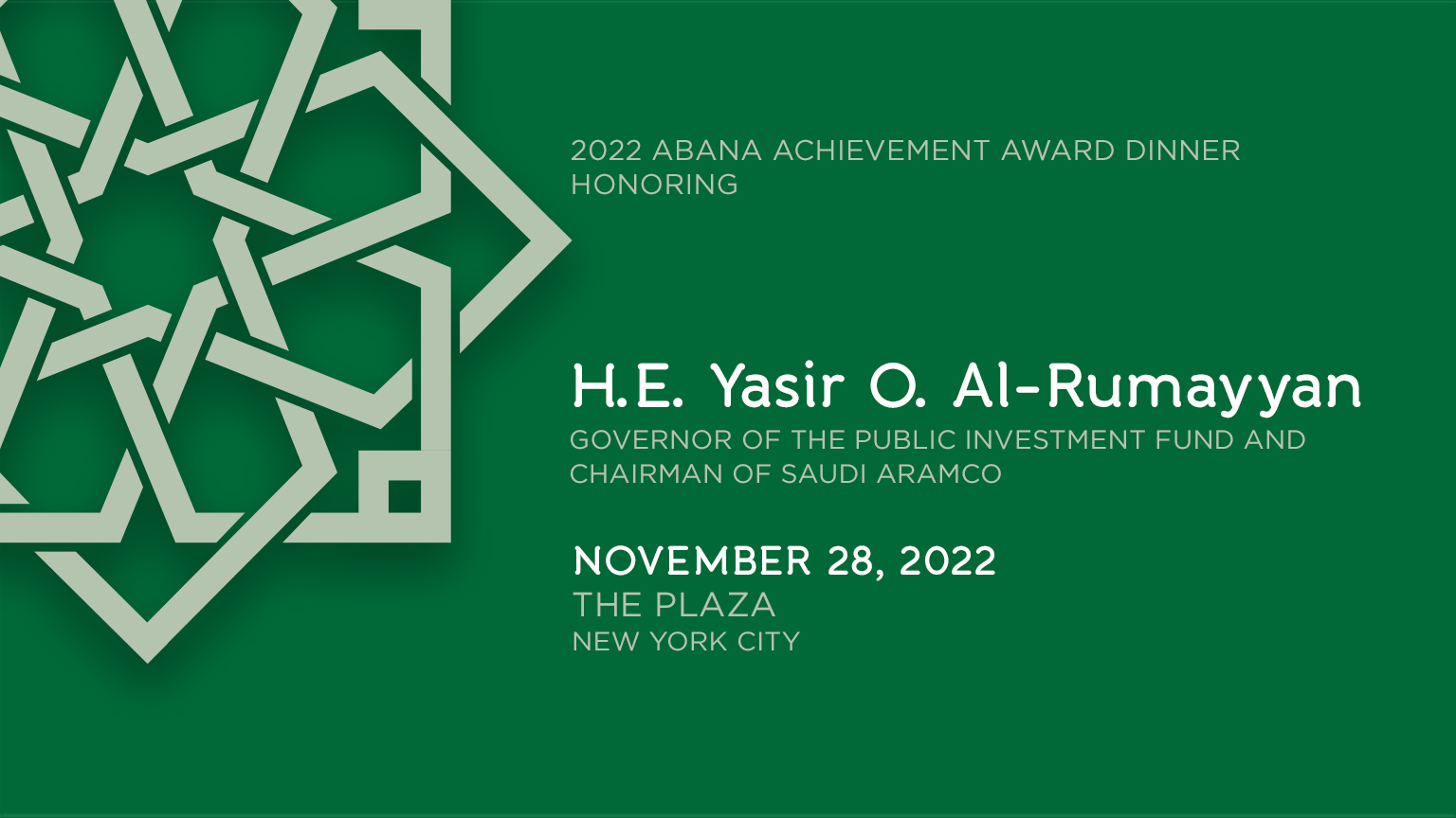 2022 ABANA Achievement Award Dinner