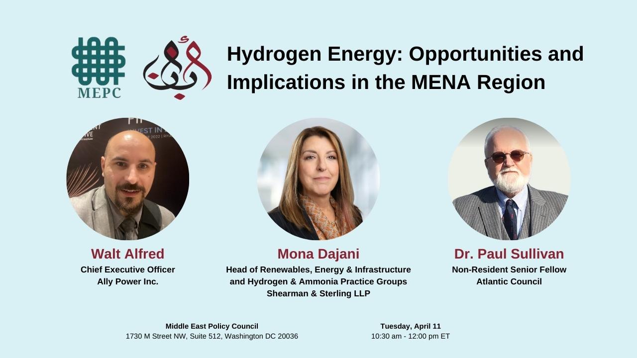 Hydrogen Energy: Opportunities and Implications in the MENA Region